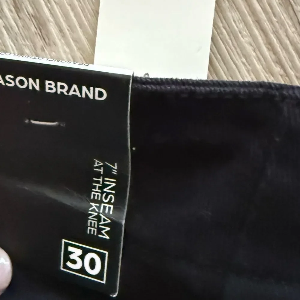 NWT Reason Brand black Shorts Black new Size 30